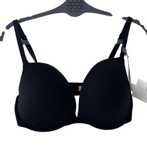 Jezebel Embrace Black Extreme Push Up Convertinle‎ Backless Bra 36DD NWT